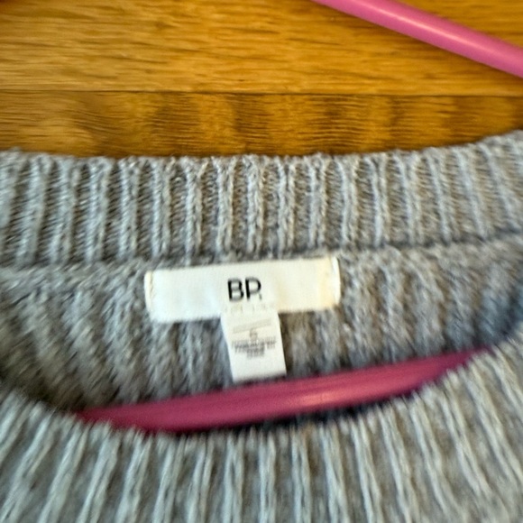 BP Nordstrom Gray Oversized Ribbed Cozy Sweater Women's Small - Picture 4 of 7